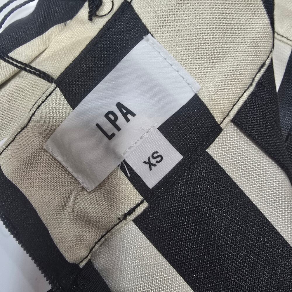 LPA Hi Low Ruffle Skirt in Black & White XS - Picture 11 of 12